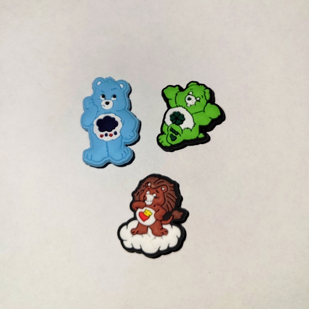 3 Assorted Care Bears Jibbitz Charms